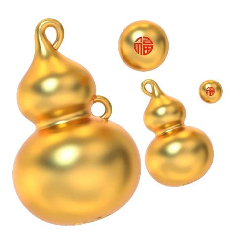 匠心铸造 协展石膏模具H002空心葫芦光身带圈款吊坠\u002F模具金银首饰加工工具
